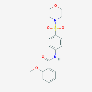 2-methoxy-N-[4-(4-morpholinylsulfonyl)phenyl]benzamide