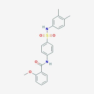 N-(4-{[(3,4-dimethylphenyl)amino]sulfonyl}phenyl)-2-methoxybenzamide