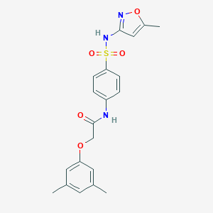2-(3,5-dimethylphenoxy)-N-(4-{[(5-methyl-3-isoxazolyl)amino]sulfonyl}phenyl)acetamide