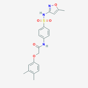 2-(3,4-dimethylphenoxy)-N-(4-{[(5-methyl-3-isoxazolyl)amino]sulfonyl}phenyl)acetamide