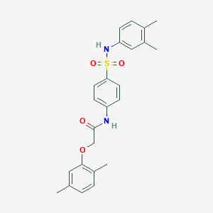 2-(2,5-dimethylphenoxy)-N-[4-[(3,4-dimethylphenyl)sulfamoyl]phenyl]acetamide