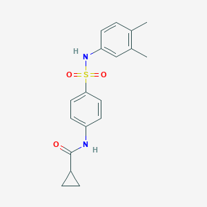 N-{4-[(3,4-dimethylanilino)sulfonyl]phenyl}cyclopropanecarboxamide