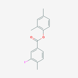 molecular formula C16H15IO2 B320103 2,4-Dimethylphenyl 3-iodo-4-methylbenzoate 