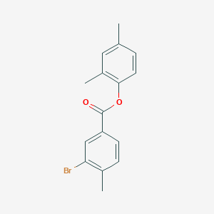 molecular formula C16H15BrO2 B320105 2,4-Dimethylphenyl 3-bromo-4-methylbenzoate 