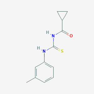 molecular formula C12H14N2OS B320110 N-[(3-methylphenyl)carbamothioyl]cyclopropanecarboxamide 