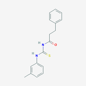 molecular formula C17H18N2OS B320113 N-[(3-methylphenyl)carbamothioyl]-3-phenylpropanamide 