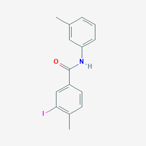 molecular formula C15H14INO B320114 3-iodo-4-methyl-N-(3-methylphenyl)benzamide 