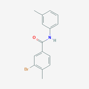 molecular formula C15H14BrNO B320115 3-bromo-4-methyl-N-(3-methylphenyl)benzamide 