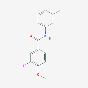 molecular formula C15H14INO2 B320117 3-iodo-4-methoxy-N-(3-methylphenyl)benzamide 