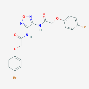 molecular formula C18H14Br2N4O5 B320123 N,N'-1,2,5-oxadiazole-3,4-diylbis[2-(4-bromophenoxy)acetamide] 