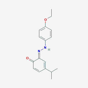 molecular formula C17H20N2O2 B320151 (6E)-6-[(4-ethoxyphenyl)hydrazinylidene]-4-propan-2-ylcyclohexa-2,4-dien-1-one 