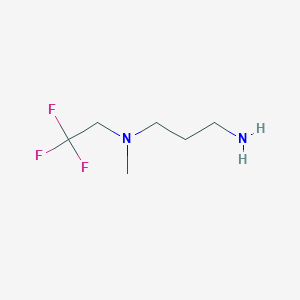 molecular formula C6H13F3N2 B3201527 (3-Aminopropyl)(methyl)(2,2,2-trifluoroethyl)amine CAS No. 1019397-28-4