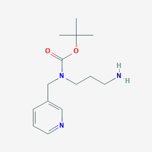 B3201532 tert-butyl N-(3-aminopropyl)-N-(pyridin-3-ylmethyl)carbamate CAS No. 1019452-24-4