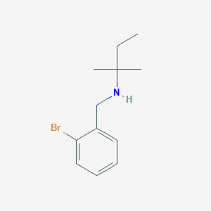 molecular formula C12H18BrN B3201545 [(2-Bromophenyl)methyl](2-methylbutan-2-YL)amine CAS No. 1019477-26-9