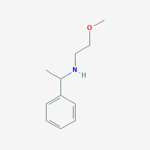 molecular formula C11H17NO B3201554 (2-Methoxyethyl)(1-phenylethyl)amine CAS No. 1019499-28-5