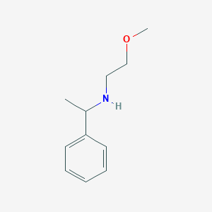 molecular formula C11H17NO B3201554 (2-甲氧基乙基)(1-苯乙基)胺 CAS No. 1019499-28-5