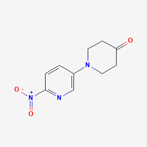 molecular formula C10H11N3O3 B3201565 1-(6-Nitropyridin-3-yl)piperidin-4-one CAS No. 1019508-29-2