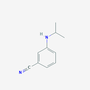 molecular formula C10H12N2 B3201568 3-[(Propan-2-yl)amino]benzonitrile CAS No. 1019543-98-6