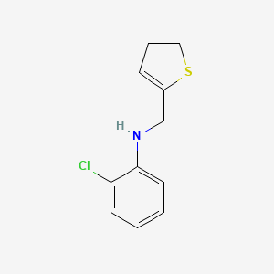 2-chloro-N-(thiophen-2-ylmethyl)aniline