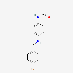 molecular formula C15H15BrN2O B3201580 N-(4-{[(4-溴苯基)甲基]氨基}苯基)乙酰胺 CAS No. 1019555-56-6