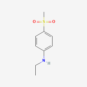 molecular formula C9H13NO2S B3201593 (4-Methanesulfonyl-phenyl)-ethyl-amine CAS No. 1019594-39-8