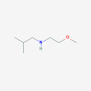 molecular formula C7H17NO B3201599 (2-Methoxyethyl)(2-methylpropyl)amine CAS No. 1019603-73-6