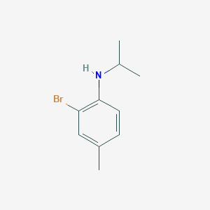 molecular formula C10H14BrN B3201612 2-bromo-4-methyl-N-(propan-2-yl)aniline CAS No. 1019616-06-8