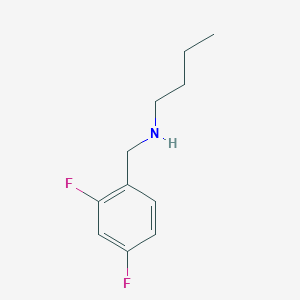molecular formula C11H15F2N B3201613 Butyl[(2,4-difluorophenyl)methyl]amine CAS No. 1019619-01-2