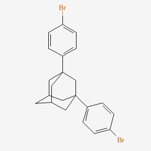 molecular formula C22H22Br2 B3201631 1,3-Bis(4-bromophenyl)adamantane CAS No. 101968-58-5