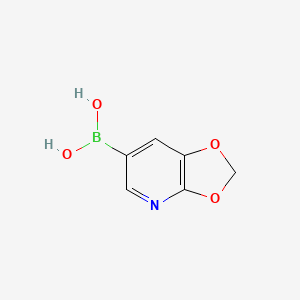 molecular formula C6H6BNO4 B3201637 [1,3]Dioxolo[4,5-B]pyridine-6-boronic acid CAS No. 1019767-68-0