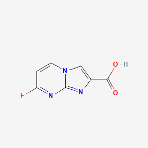 molecular formula C7H4FN3O2 B3201683 7-Fluoroimidazo[1,2-a]pyrimidine-2-carboxylic acid CAS No. 1020034-62-1