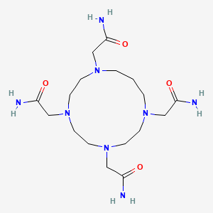 molecular formula C17H34N8O4 B3201721 1,4,7,10-四(氨基羰甲基)-1,4,7,10-四氮杂环十三烷 CAS No. 1020253-67-1