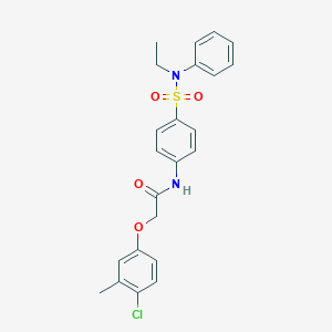 2-(4-chloro-3-methylphenoxy)-N-{4-[(ethylanilino)sulfonyl]phenyl}acetamide