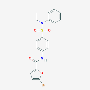 molecular formula C19H17BrN2O4S B320190 5-bromo-N-{4-[(ethylanilino)sulfonyl]phenyl}-2-furamide 