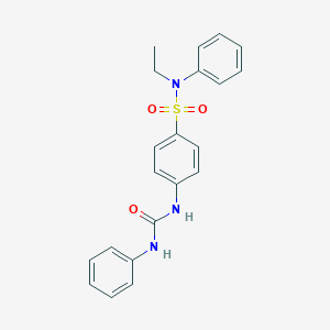 molecular formula C21H21N3O3S B320193 4-[(anilinocarbonyl)amino]-N-ethyl-N-phenylbenzenesulfonamide 