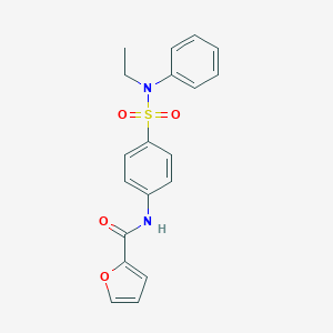 molecular formula C19H18N2O4S B320196 N-[4-[ethyl(phenyl)sulfamoyl]phenyl]-2-furamide 