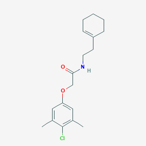2-(4-chloro-3,5-dimethylphenoxy)-N-[2-(1-cyclohexen-1-yl)ethyl]acetamide