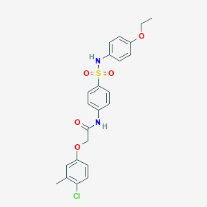 molecular formula C23H23ClN2O5S B320213 2-(4-chloro-3-methylphenoxy)-N-{4-[(4-ethoxyanilino)sulfonyl]phenyl}acetamide 