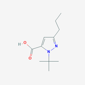 1-(tert-Butyl)-3-propyl-1H-pyrazole-5-carboxylic acid