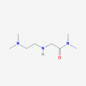 molecular formula C8H19N3O B3202165 2-{[2-(dimethylamino)ethyl]amino}-N,N-dimethylacetamide CAS No. 1020931-43-4