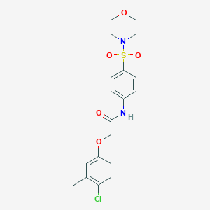 molecular formula C19H21ClN2O5S B320219 2-(4-chloro-3-methylphenoxy)-N-[4-(4-morpholinylsulfonyl)phenyl]acetamide 
