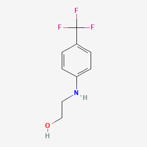 molecular formula C9H10F3NO B3202216 2-((4-(Trifluoromethyl)phenyl)amino)ethanol CAS No. 1021003-12-2