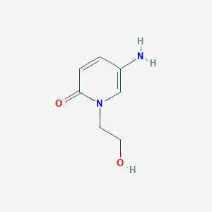 molecular formula C7H10N2O2 B3202224 5-Amino-1-(2-hydroxyethyl)-1,2-dihydropyridin-2-one CAS No. 1021047-93-7