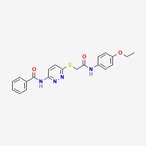 N-(6-((2-((4-ethoxyphenyl)amino)-2-oxoethyl)thio)pyridazin-3-yl)benzamide