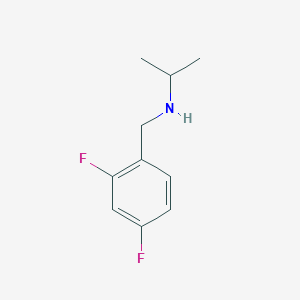 molecular formula C10H13F2N B3202232 [(2,4-二氟苯基)甲基](丙-2-基)胺 CAS No. 1021091-66-6