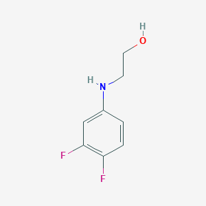 molecular formula C8H9F2NO B3202242 2-[(3,4-Difluorophenyl)amino]ethan-1-ol CAS No. 1021136-84-4