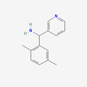 molecular formula C14H16N2 B3202248 1-(2,5-Dimethylphenyl)-1-(3-pyridinyl)methanamine CAS No. 1021139-01-4