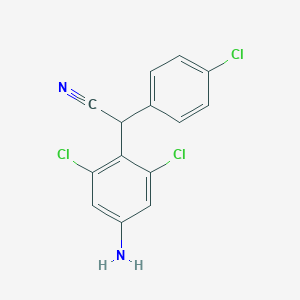 B032023 (4-Amino-2,6-dichlorophenyl)(4-chlorophenyl)acetonitrile CAS No. 132252-58-5