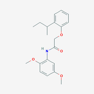molecular formula C20H25NO4 B320232 2-(2-sec-butylphenoxy)-N-(2,5-dimethoxyphenyl)acetamide 