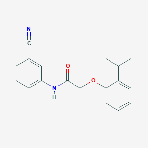 2-(2-butan-2-ylphenoxy)-N-(3-cyanophenyl)acetamide